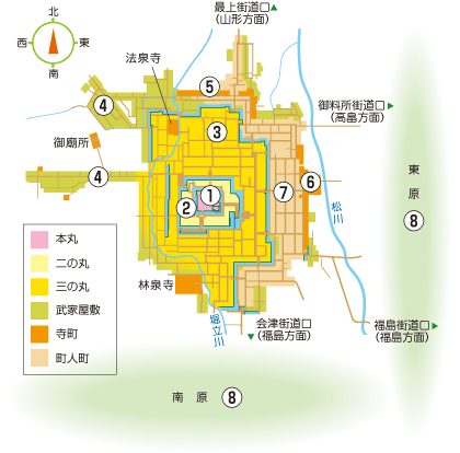 米沢古地図